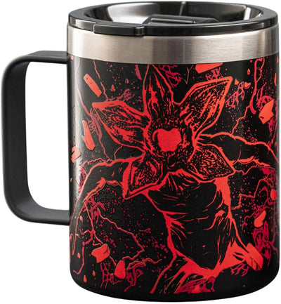 Bialetti Stranger Things - tasse thermos avec anse - 420ml - acier inoxydable - brille dans le noir
