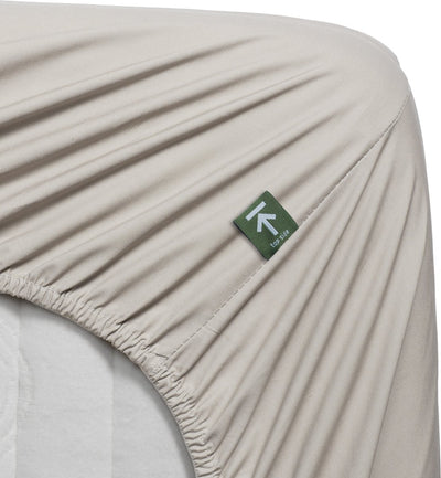 Beddinghouse - percale de coton - surmatelas fendu - drap-housse - 180x210 cm - naturel