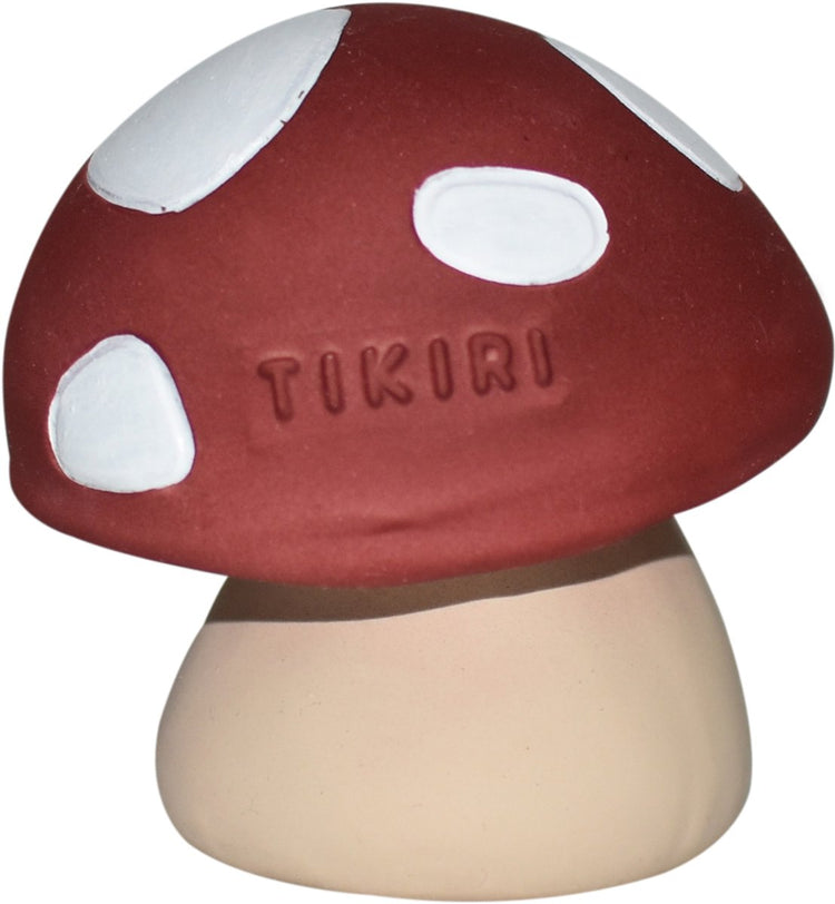 Tikiri mon premier animal de la forêt - champignon - caoutchouc naturel - avec clochette - 0 ans