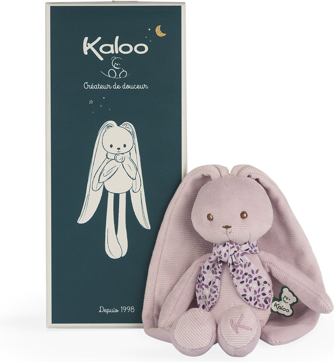Kaloo lapinoo - peluche - lapin - couleur rose - 25cm.