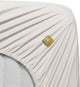 Bedinghouse percale de coton - drap-housse - 90x220 - blanc cassé