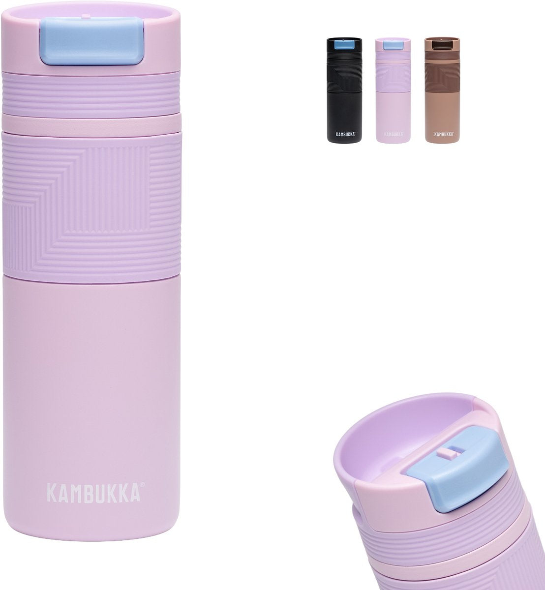 Kambukka cabo grip tasse thermos 500 ml - tasse à café à emporter - tasse à café étanche - acier inoxydable - rêve d'aile de fée