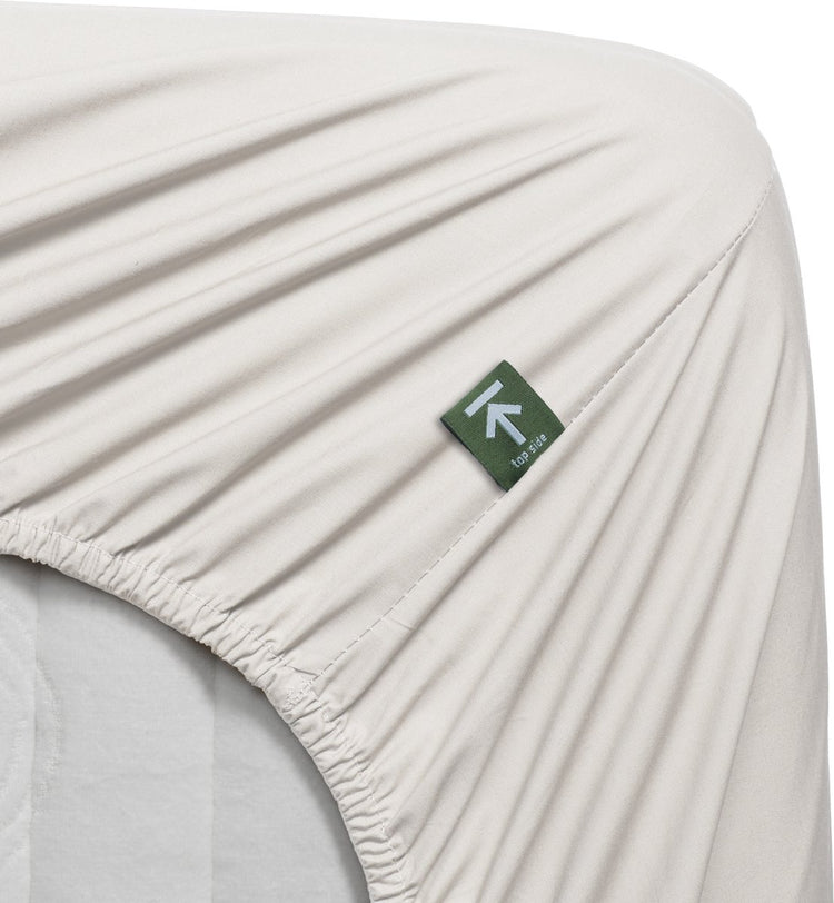 Beddinghouse - percale de coton - surmatelas fendu - drap-housse - 180x200 cm - blanc cassé
