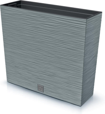 Prosperplast furu case tower - pot de fleurs avec insert - pour intérieur et extérieur - couleur béton (gris)