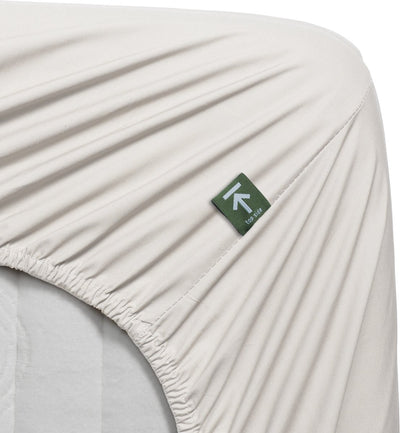 Beddinghouse - percale de coton - surmatelas fendu - drap-housse - 180x210 cm - blanc cassé