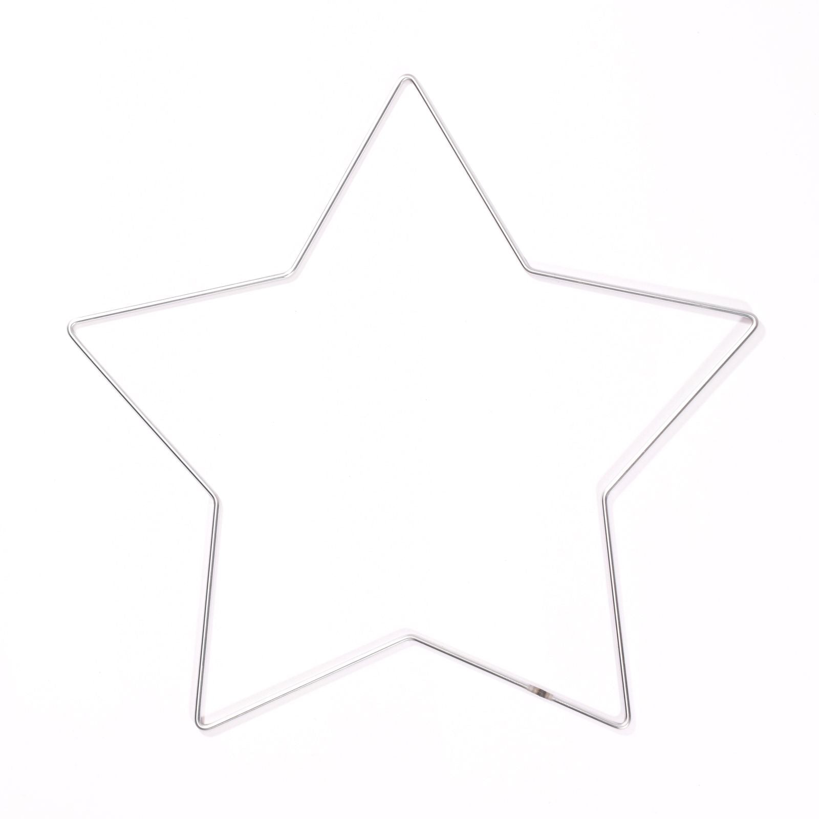 Vaessen creative • set d'anneaux en métal étoile, nuage de lune ø32cm 3mm argent