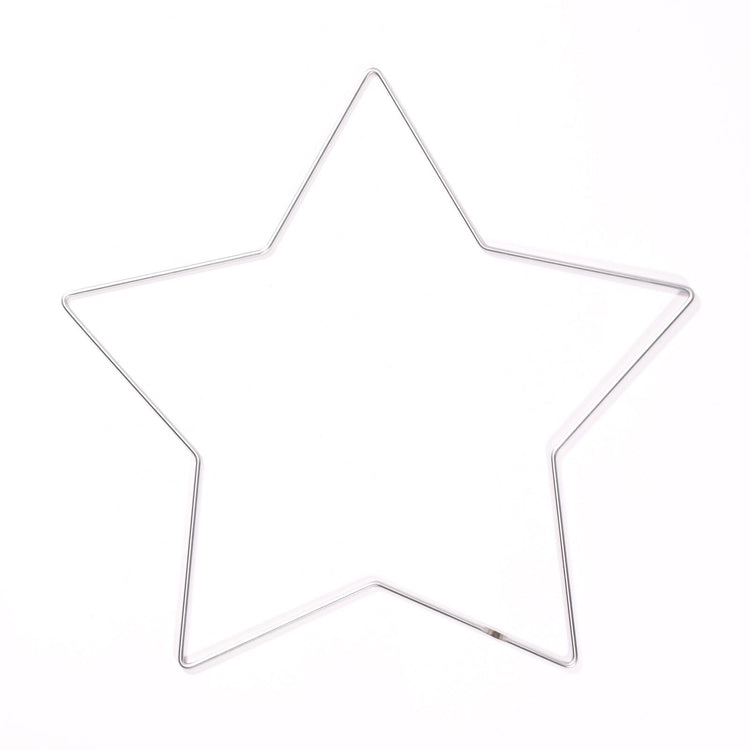 Vaessen creative • set d'anneaux en métal étoile, nuage de lune ø32cm 3mm argent