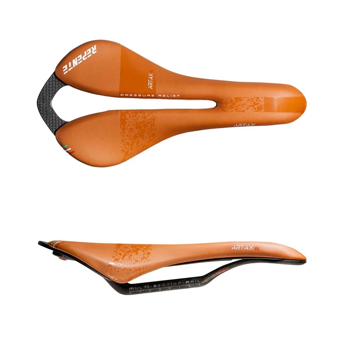 F-tech repente selle artax gl 132mm technologie lcf rails carbone marron boue