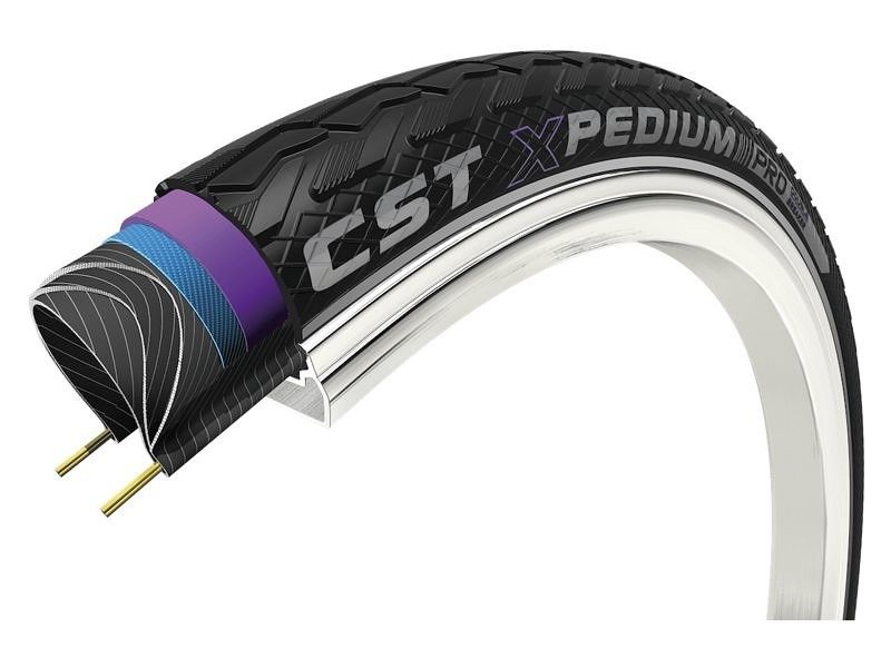 Pneu extérieur Cst xpedium pro 26 x 1.75'' 47-559 - noir avec reflet