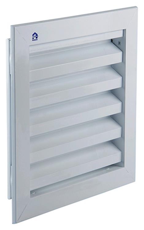 Renson 1006224 - grille murale encastrable 411 alu ral 9010 200x200mm | 1 pièce