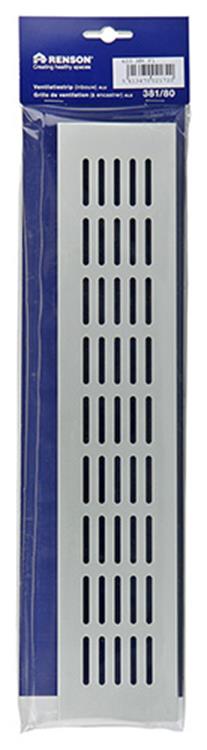 Renson 1006244 - bande de ventilation alu f1 381 80- 400mm | 2 pièces