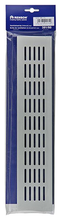 Renson 1006245 - bande de ventilation alu ral 9010 381 80- 400mm | 2 pièces