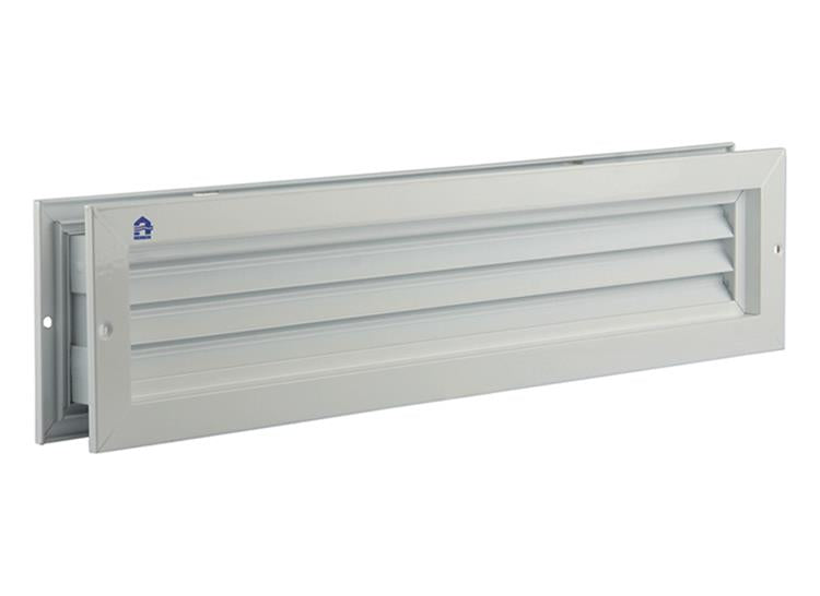 Renson 1006215 - grille de porte 461 alu ral 9010 425x76mm | 2 pièces