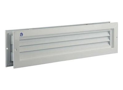 Renson 1006215 - grille de porte 461 alu ral 9010 425x76mm | 2 pièces