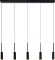 Lucide tubule - lampe suspendue - LED - 5x7w 2700k - noir