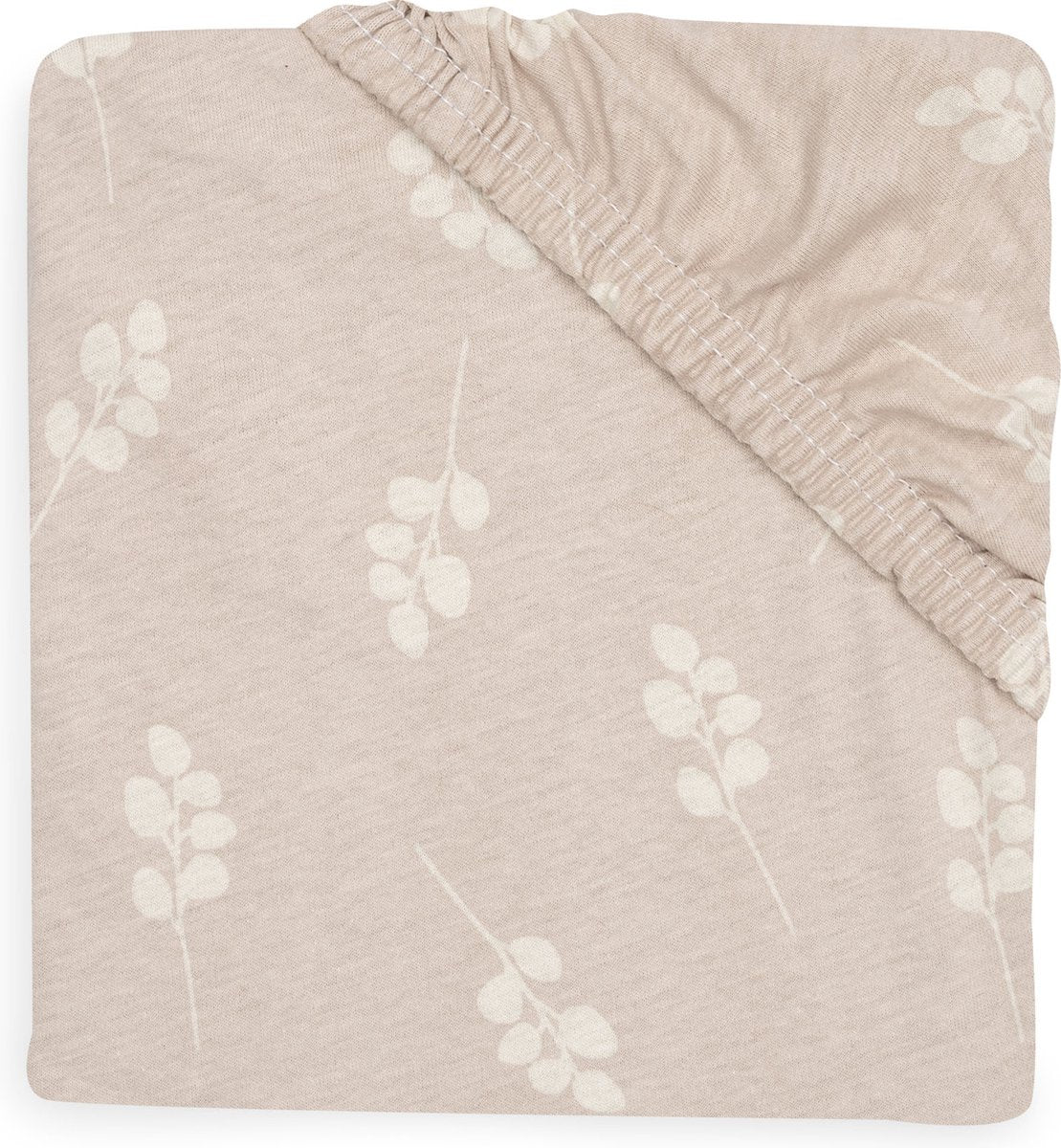 Jollein - drap housse jersey 60x120cm - berceau, lit, lit bébé - brindille - rose sauvage