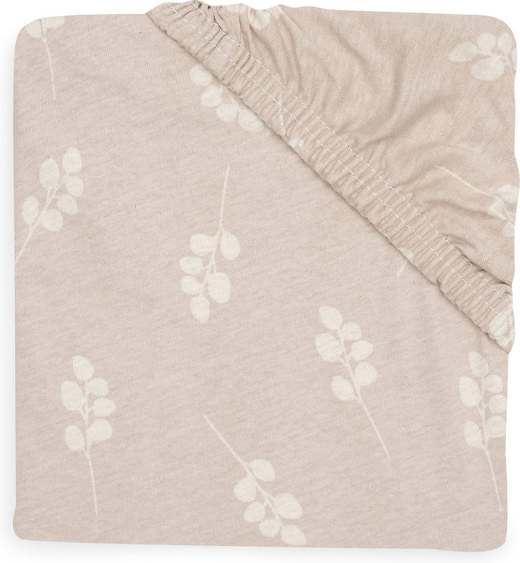 Jollein - drap housse jersey 60x120cm - berceau, lit, lit bébé - brindille - rose sauvage