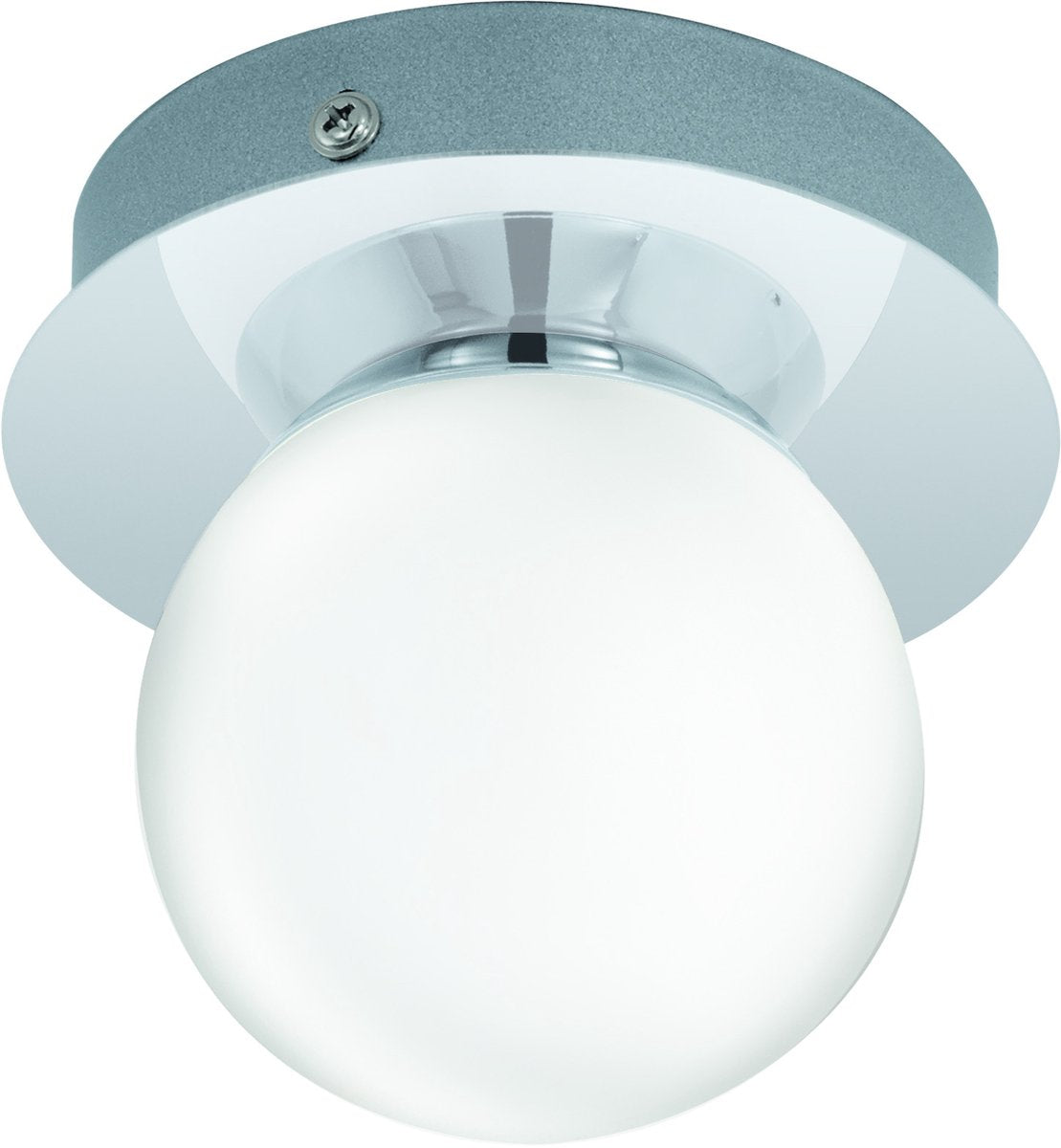 Eglo mosiano - plafonnier - 1 lumière - LED - ø110mm. - chromé - blanc