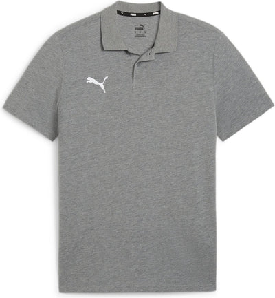 Puma teamgoal casuals polo polo de sport pour homme - gris moyen chiné- blanc