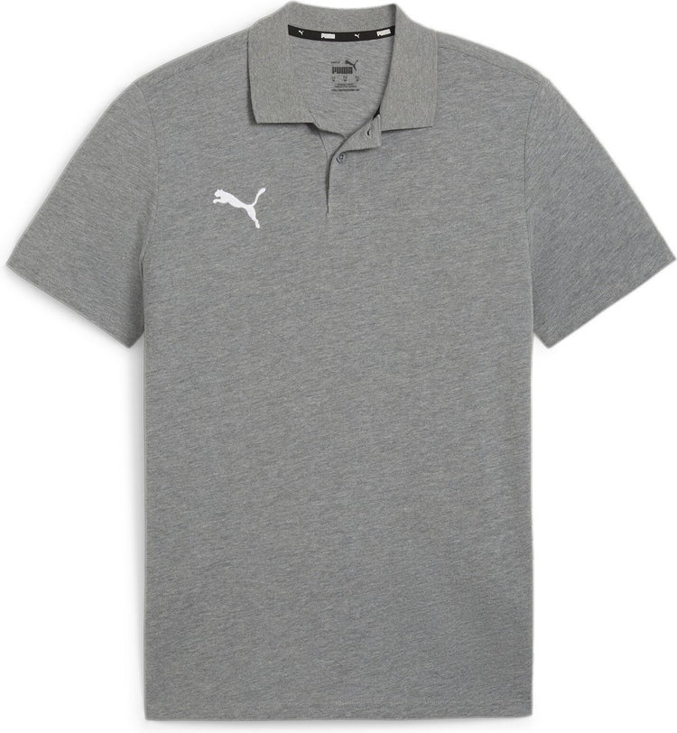 Puma teamgoal casuals polo polo de sport pour homme - gris moyen chiné- blanc