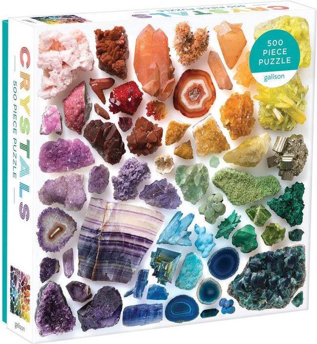 Puzzle Cristaux arc-en-ciel de 500 pièces