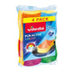 VILEDA RUSURING Éponges Pur Couleurs 4 pièces