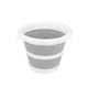 Seau pliable de maison propre 5 litres gris