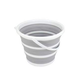 Seau pliable de maison propre 10 litres gris