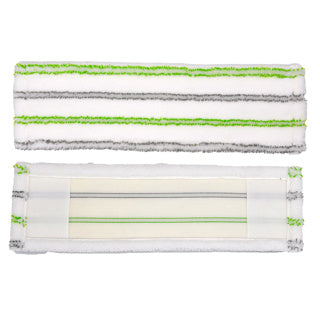 Nettoyage des vêtements de vadrouille en microfibre blanc vert 2 pièces