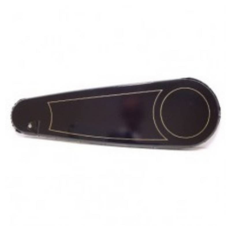 protège-chaîne 28 tissu laqué noir mat