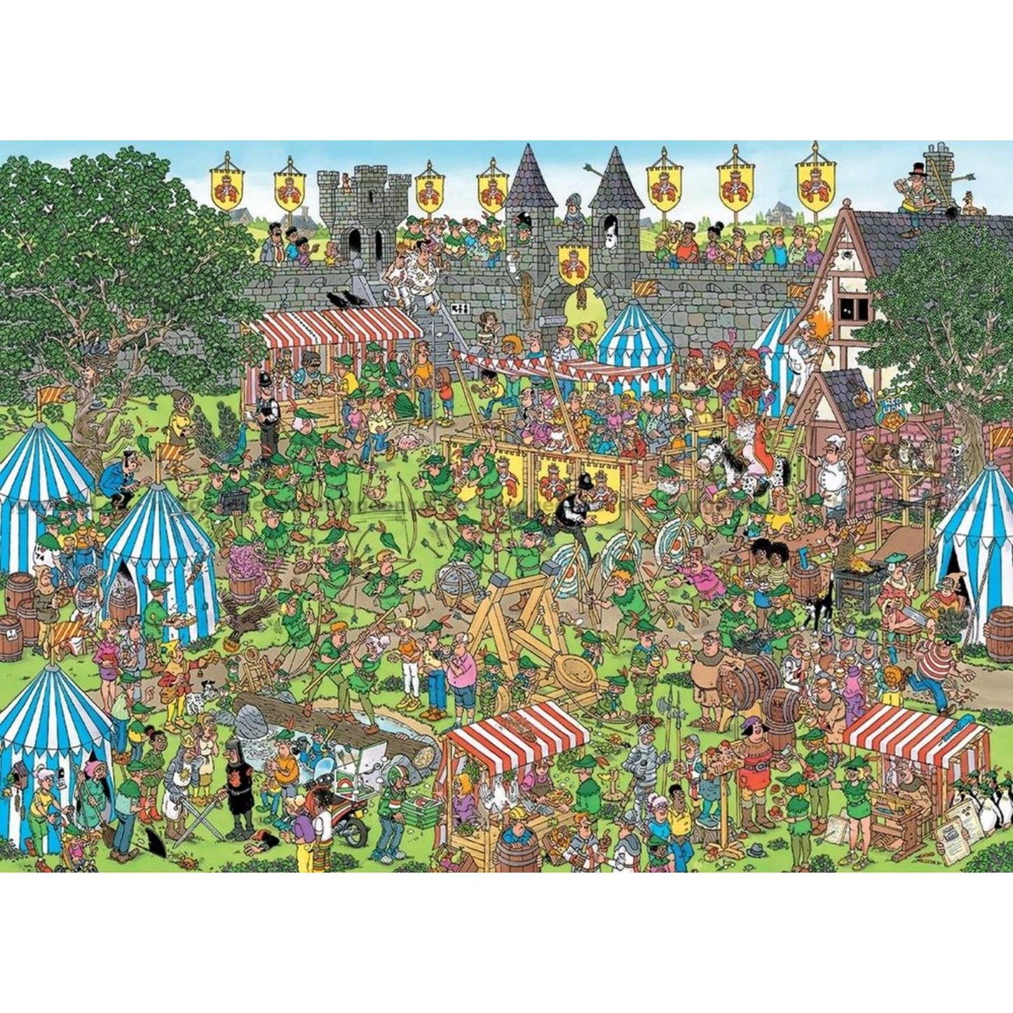 Puzzle Jumbo Jan van Haasteren - Festival Robin des Bois, 1500 pcs.