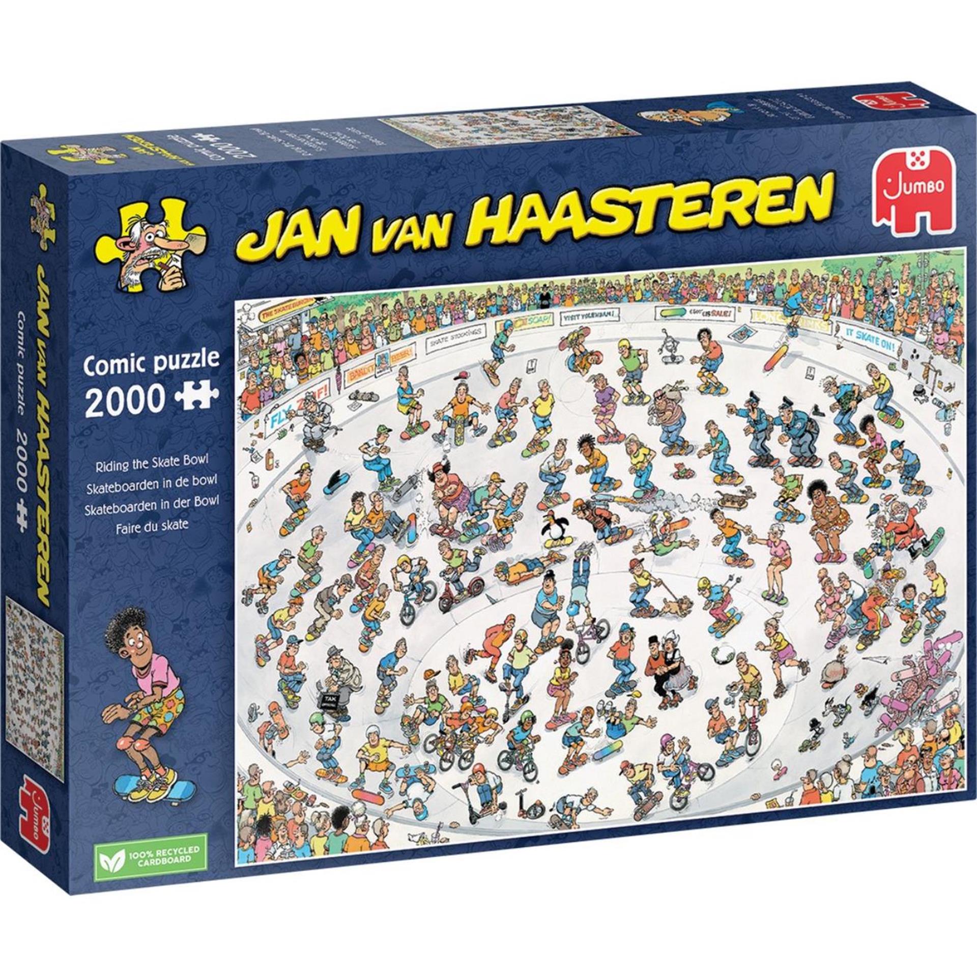 Jan van Haasteren Puzzle Skateboard de puzzle dans le Bowl, 2000.