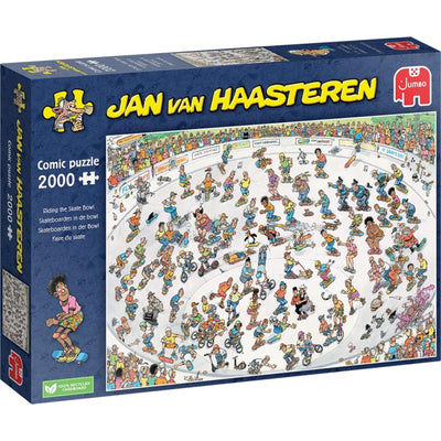 Jan van Haasteren Puzzle Skateboard de puzzle dans le Bowl, 2000.