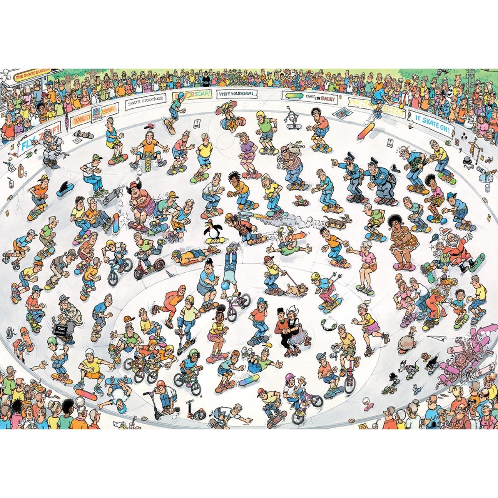 Jan van Haasteren Puzzle Skateboard de puzzle dans le Bowl, 2000.