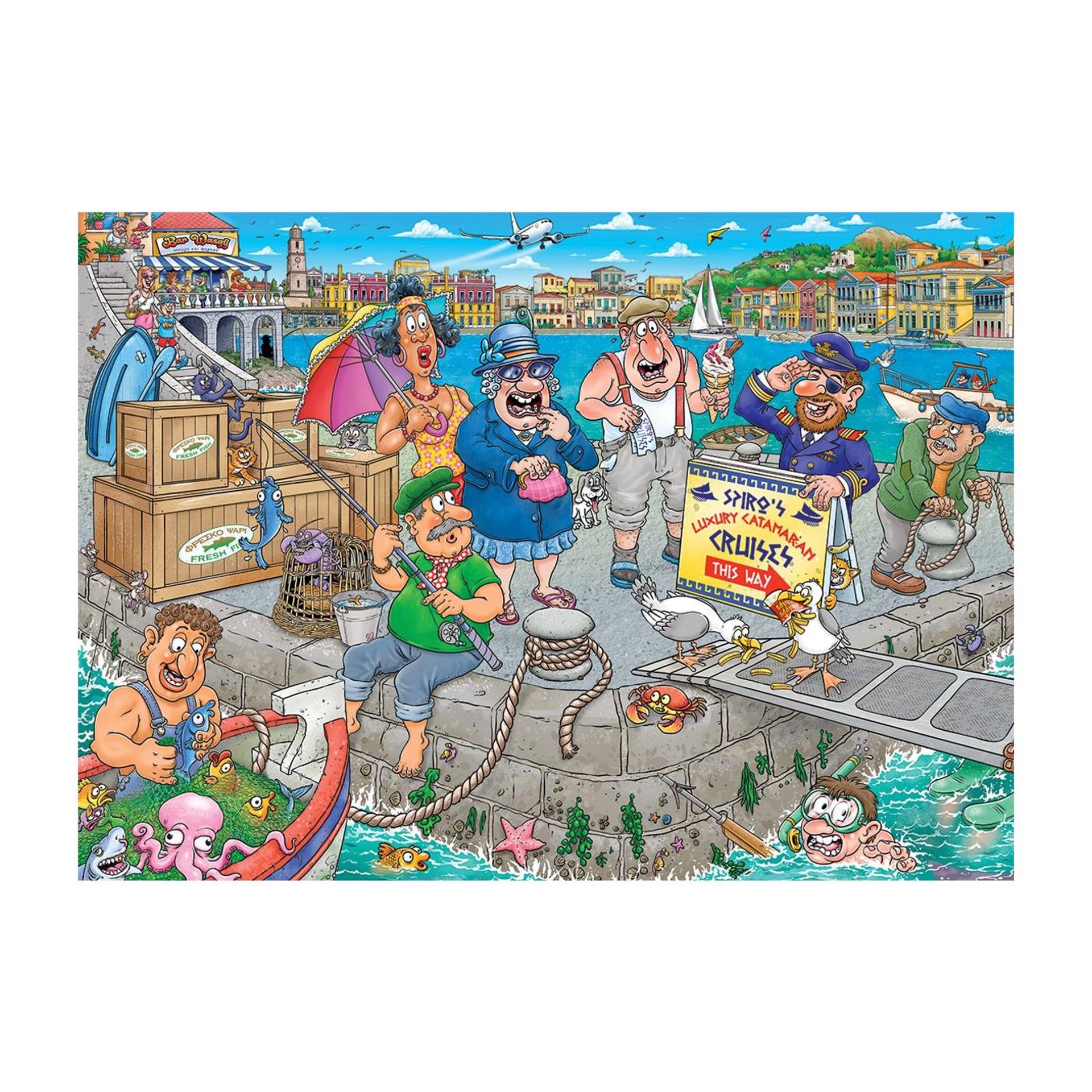 Wasgij Original 47- dans le bateau! 1000 pièces