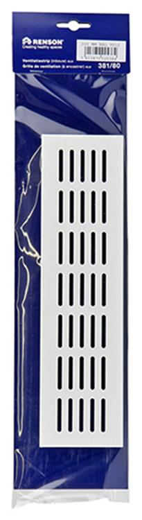 Renson 1006242 - bande de ventilation alu ral 9010 381 80- 300mm | 2 pièces