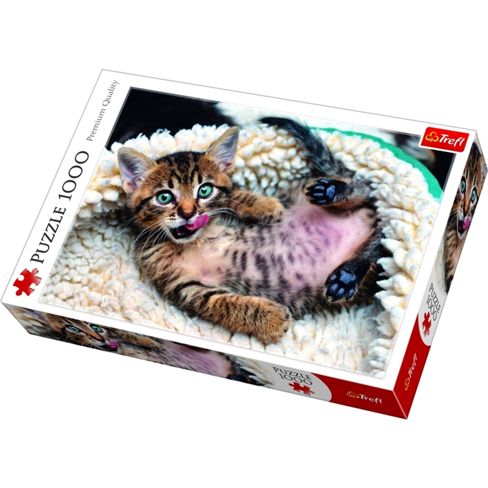 Puzzle 1000 mcx - chaton heureux