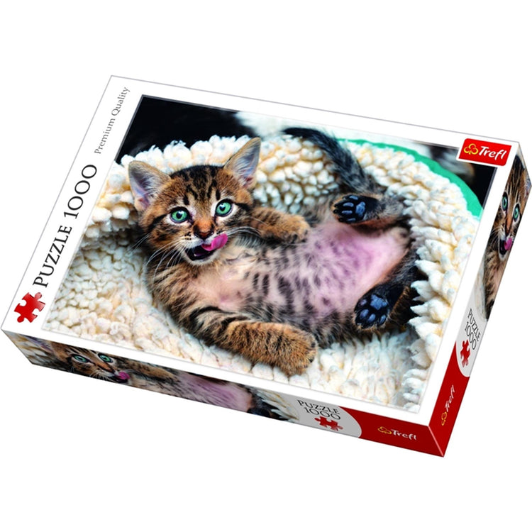 Puzzle 1000 mcx - chaton heureux