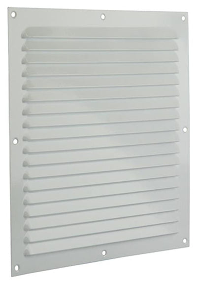 Renson 1006309 - grille à ailettes plate aluminium ral 9010 250x250mm | 10 pièces