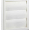 Renson 1006372 - grille de hotte aspirante en saillie 733 PVC RAL 9010 154x154mm | 2 pièces