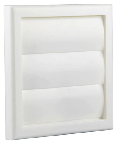 Renson 1006372 - grille de hotte aspirante en saillie 733 PVC RAL 9010 154x154mm | 2 pièces