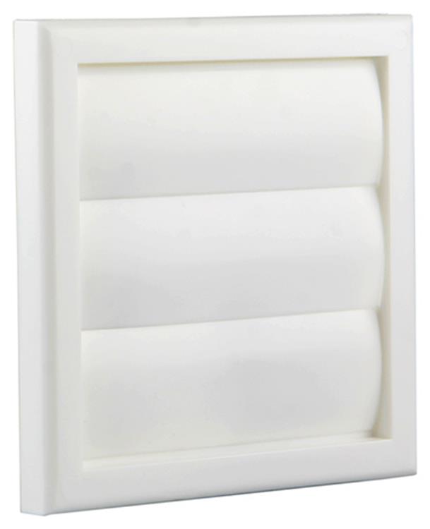 Renson 1006372 - grille de hotte aspirante en saillie 733 PVC RAL 9010 154x154mm | 2 pièces