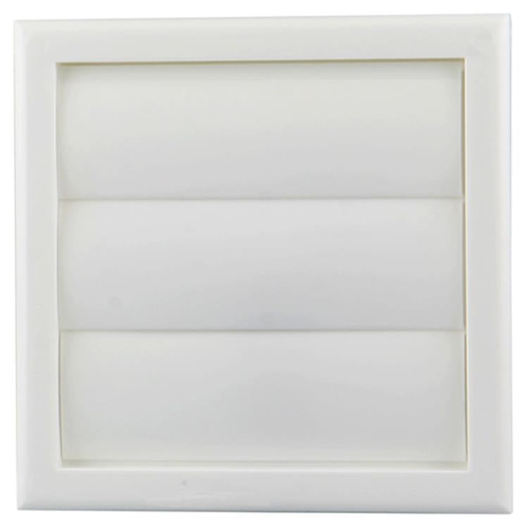 Renson 1006372 - grille de hotte aspirante en saillie 733 PVC RAL 9010 154x154mm | 2 pièces