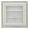 Renson 1006372 - grille de hotte aspirante en saillie 733 PVC RAL 9010 154x154mm | 2 pièces