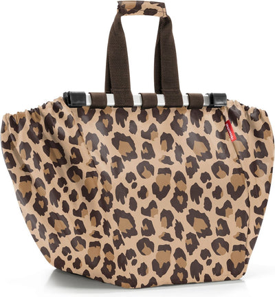 Reisenthel easyshopping sac shopper pour panier - 30l - marron leo macchiato