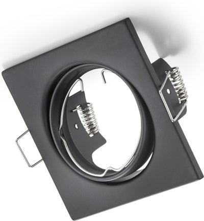 Trio jura - spot encastrable - noir mat - excl. 1x gu10 3 w - orientable - montage au plafond