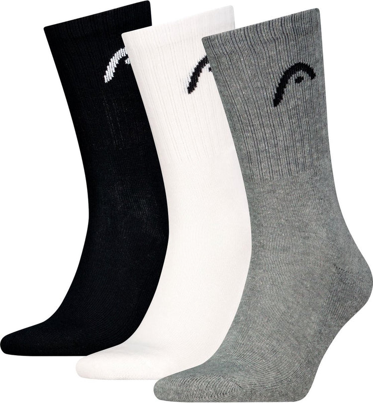 Head - unisexe - chaussettes de sport tous sports - entraînement - pack de 3 - taille 39-42