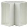 Renson 1006403 - Raccord d'angle PVC vert.90° 7015 blanc 110x55mm | 3 pièces