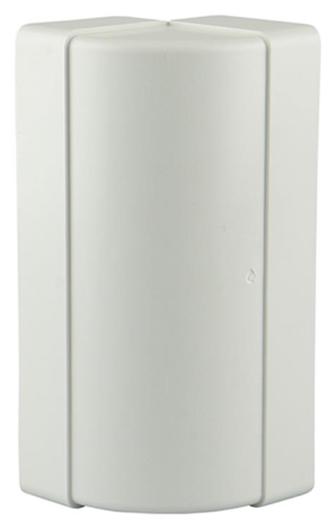 Renson 1006404 - Raccord d'angle PVC vert.90° 7015 blanc 204x60mm | 3 pièces