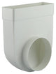 Renson 1006408 - Raccord d'angle PVC droit rond 90° 7017 blanc ø 125 | 3 pièces
